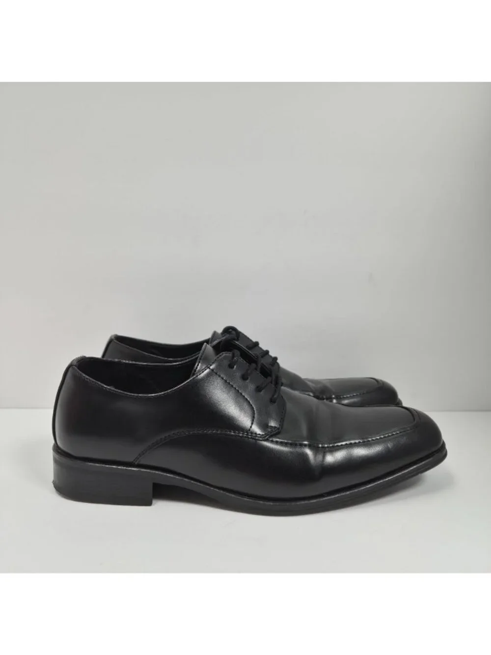 Alfani Ralphie Men's Black Leather Dress Shoes Size 8.5M